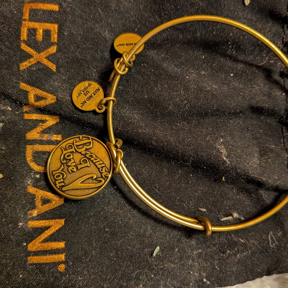 Alex and Ani "Because I Love You" Charm Bangle.